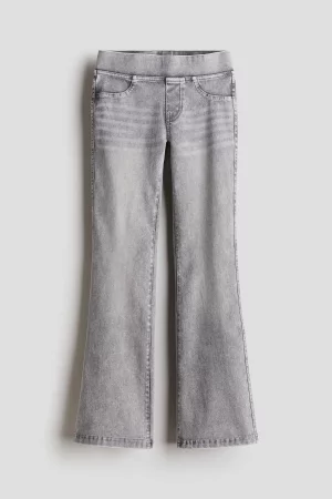 Расклешенные брюки из джерси H&M