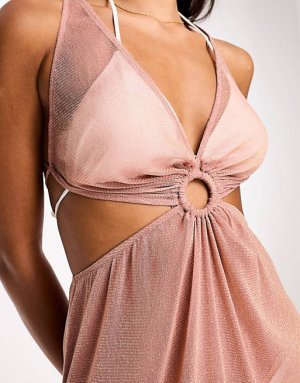 Летнее пляжное платье цвета розового золота Sands Beach Ann Summers