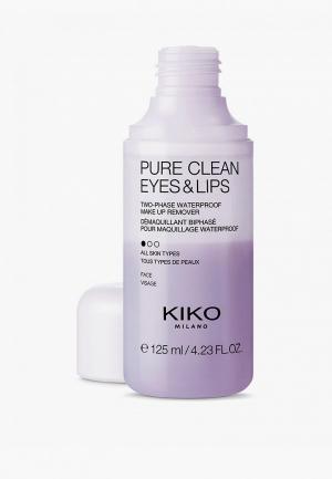 Средство для снятия макияжа Kiko Milano PURE CLEAN EYES & LIPS, 125 мл