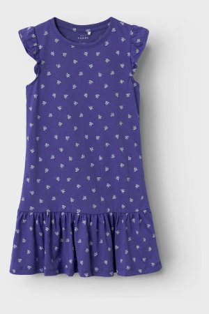 Платье из джерси с цветочным принтом Name It, фиолетовый it