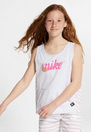 Майка Nike SPORTSWEAR GIRLS FLEECE TANK. Цвет: белый