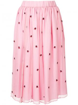 Ladybird skirt Jupe By Jackie. Цвет: розовый и фиолетовый