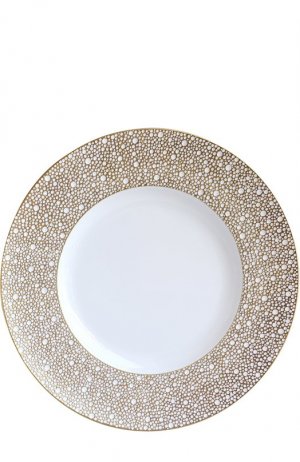 Сервировочная тарелка Ecume Mordore Bernardaud. Цвет: золотой