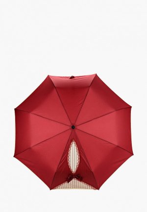 Зонт складной Flioraj. Цвет: бордовый