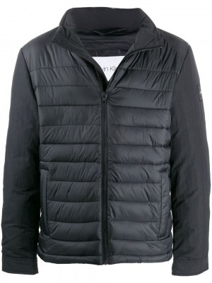 Стеганая спортивная куртка Calvin Klein. Цвет: черный