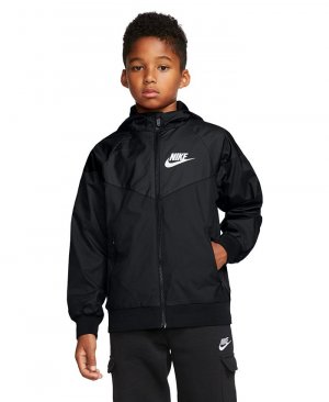 Спортивная куртка Windrunner для мальчиков , черный Nike