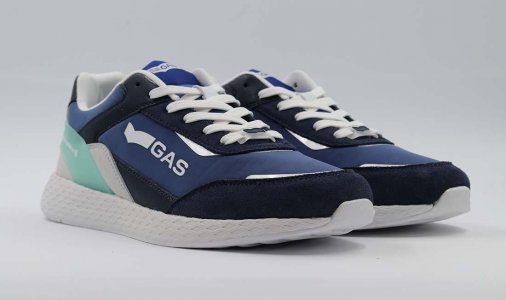 Мужские кроссовки (VISMER MIX GAM215405), синие GAS. Цвет: синий