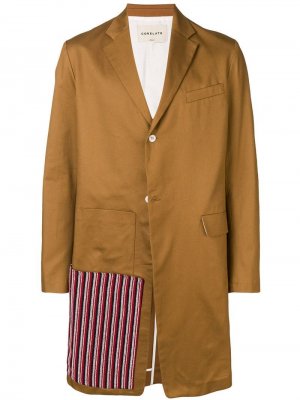 Однобортный пиджак Corelate. Цвет: бежевый