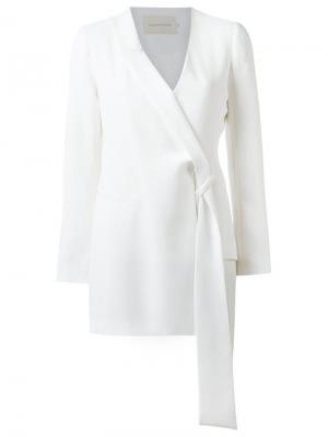 Asymmetric blazer Giuliana Romanno. Цвет: белый