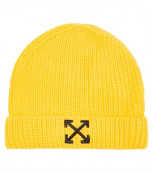 Хлопковая шапка с логотипом , желтый Off-White Kids