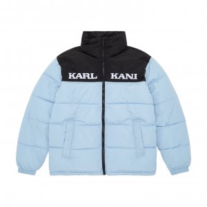 KK Retro Essential Puffer Jacket KARL KANI. Цвет: голубой