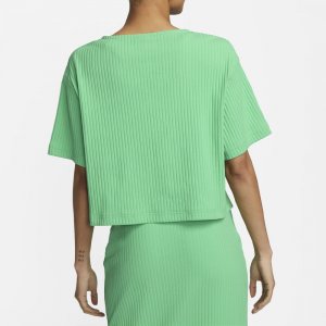 Топ Sportswear Ribbed Jersey Short-Sleeve, светло-зеленый Nike