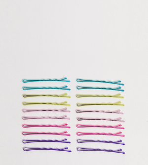 Набор разноцветных блестящих невидимок для волос -Мульти DesignB London