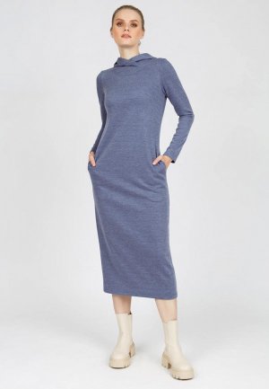 Платье Olivegrey KLOVER. Цвет: синий