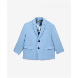 Пиджак , размер 128, голубой Gulliver. Цвет: голубой