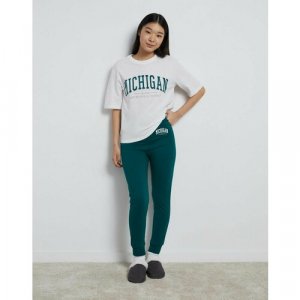 Пижама , размер 8-10л/134-140, зеленый, белый Gloria Jeans. Цвет: белый-зеленый/зеленый/белый