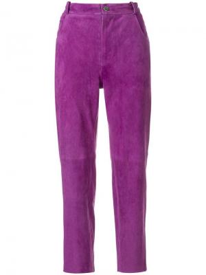 Укороченные брюки Roseanna. Цвет: розовый