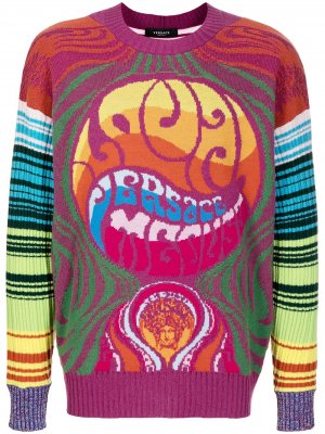 Medusa Music-print jumper Versace. Цвет: разноцветный