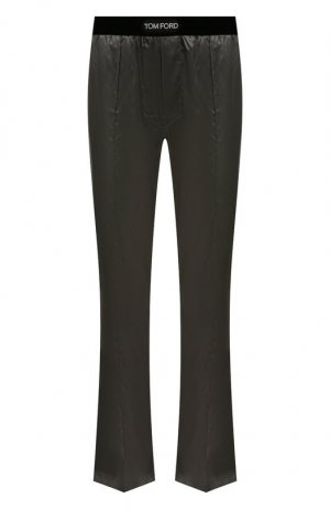 Шелковые домашние брюки Tom Ford. Цвет: серый