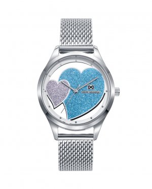 Женские стальные часы Shibuyam с блестящим циферблатом , серебро Mark Maddox