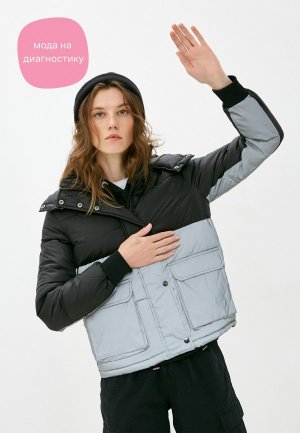 Куртка утепленная Z-Design. Цвет: черный