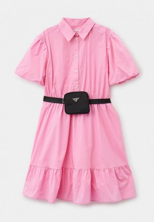 Платье и сумка Choupette. Цвет: розовый