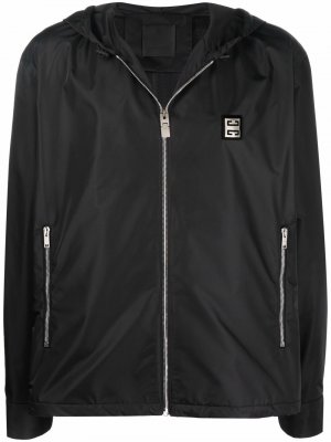 Пальто на молнии с логотипом 4G Givenchy. Цвет: черный