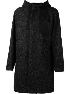 Пальто с капюшоном Massot Tillmann Lauterbach. Цвет: чёрный
