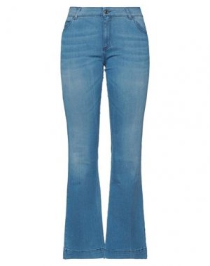 Джинсовые брюки LUCKYLU Milano. Цвет: синий