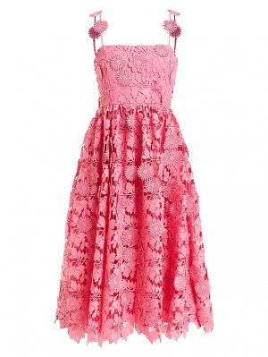 Кружевное платье миди Raelyn с цветочным принтом , цвет bombay pink Mestiza New York