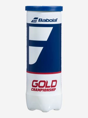 Набор мячей для большого тенниса Gold Championship X3, 3 шт, Белый, размер Без размера Babolat. Цвет: белый