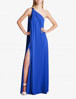 Платье Andra из эластичного джерси HALSTON, синий Halston