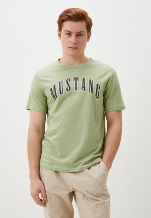 Футболка Mustang Style Austin. Цвет: зеленый