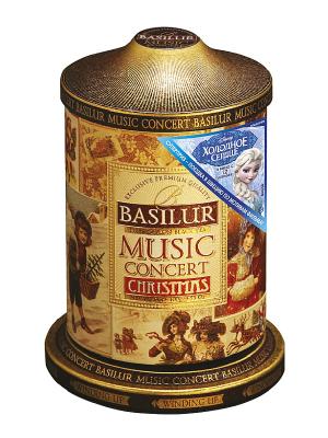 Чай Basilur Муз. шкатулка Рождественская Music concert Christmas. Цвет: бронзовый, коричневый
