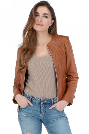 Модная кожаная куртка 'Алиона' , коричневый Ashwood Leather