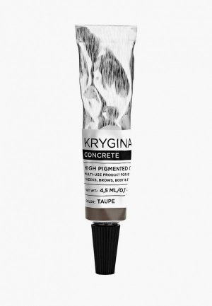 Пигмент для макияжа Krygina Cosmetics универсальное макияжа, Кремовый Concrete Taupe, 4.5 мл. Цвет: серый