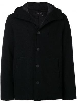 Куртка с капюшоном Transit. Цвет: черный