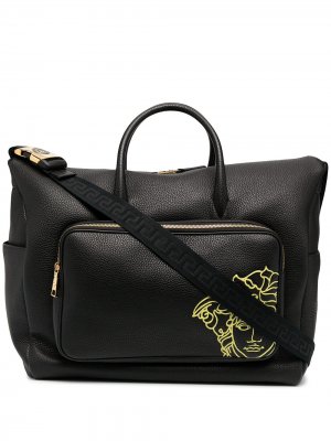 Дорожная сумка Pop Medusa Versace. Цвет: черный