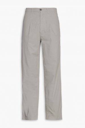 Плиссированные хлопковые брюки чинос , серый Kenzo