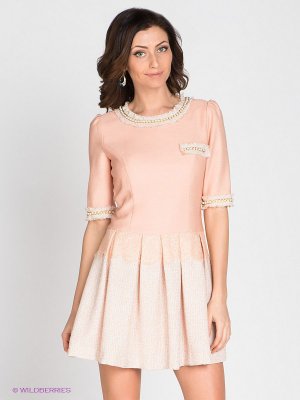 Платье Verezo. Цвет: персиковый