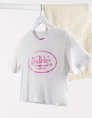 Короткая футболка с логотипом -Белый Von Dutch