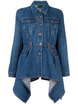 Джинсовая куртка с расклешенным эффектом Jean Paul Gaultier Vintage. Цвет: синий