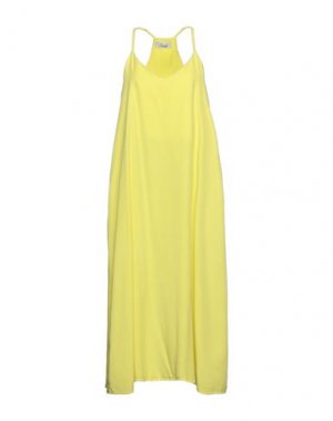Платье миди CROCHÈ. Цвет: желтый