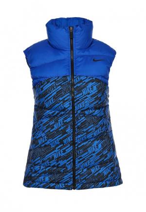 Жилет утепленный Nike ALLIANCE VEST-550 BRUSH. Цвет: синий