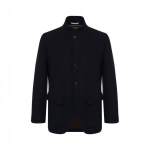 Кашемировый пиджак Brunello Cucinelli. Цвет: синий