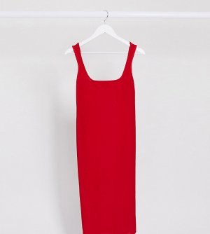 Красное платье миди -Красный Fashionkilla Maternity