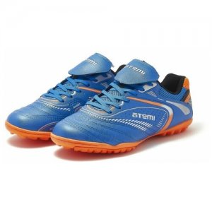 Шиповки футбольные Atemi гол/оранж SD300 TURF. Цвет: синий