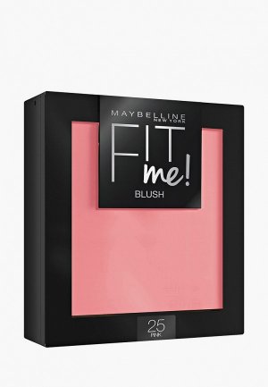 Румяна Maybelline New York FitMe Blush, легкая текстура, оттенок 25, Розовый, 4.5 гр. Цвет: прозрачный