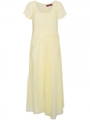 Платье с вырезом-ковш Sies Marjan. Цвет: желтый