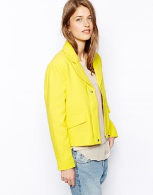 Шерстяная куртка Le Mont St Michel. Цвет: лимонный